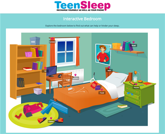 Teen sleep room